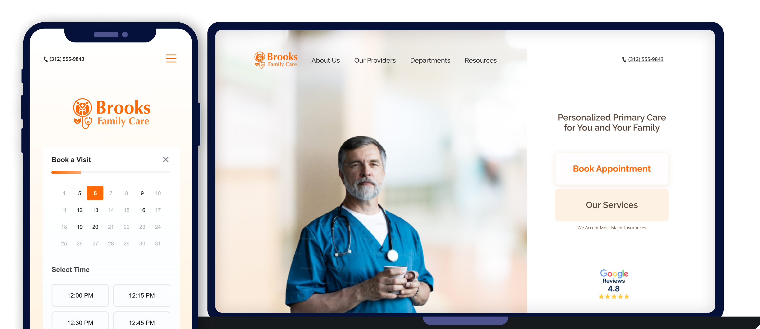 Hero Image showing MedsitePro dashboard or features